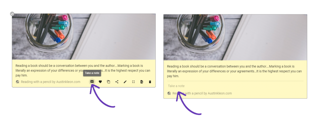 Add notes Snippet